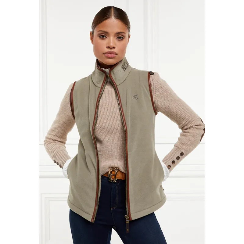 Holland Cooper Country Fleece Gilet - Sage